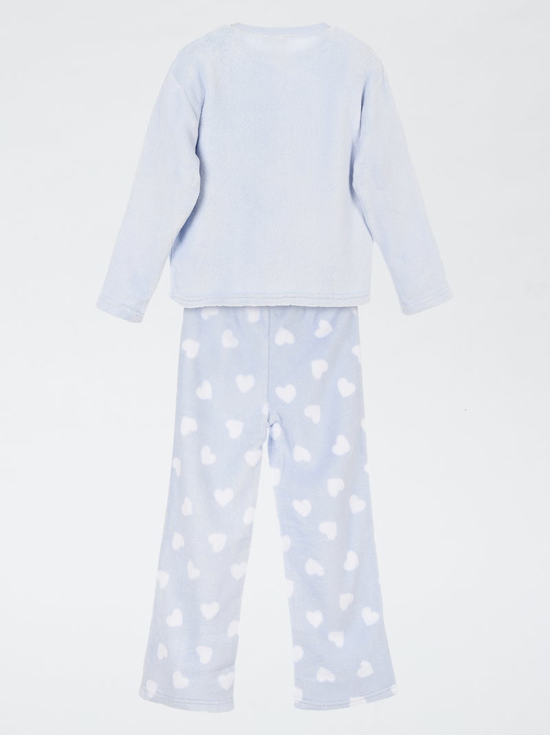 Warme fleece pyjama 'Hello Kitty' Blauw - Kiabi