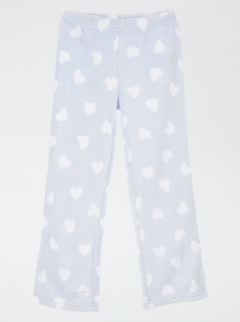 Warme fleece pyjama 'Hello Kitty' Blauw - Kiabi