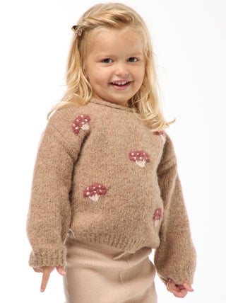 Warme, gebreide trui