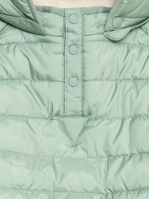 Warme gewatteerde jas met capuchon - makkelijk aan te trekken collectie - Kiabi