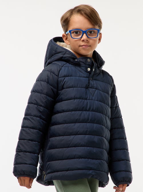 Warme gewatteerde jas met capuchon - makkelijk aan te trekken collectie - Kiabi