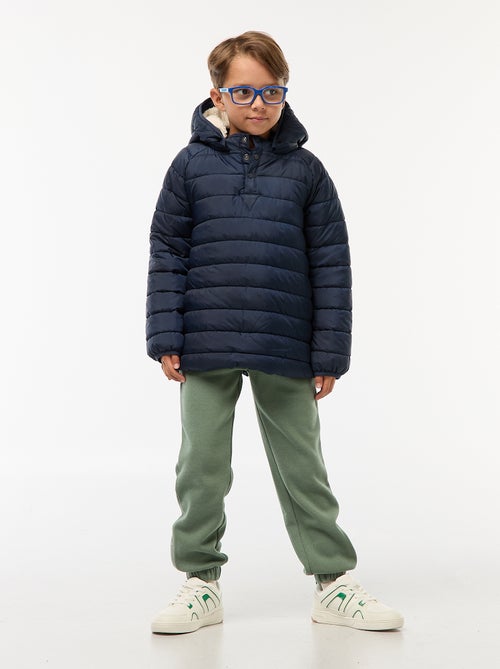 Warme gewatteerde jas met capuchon - makkelijk aan te trekken collectie - Kiabi