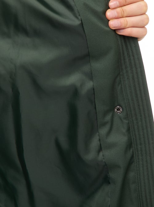 Warme, lange donsjas met capuchon - Kiabi