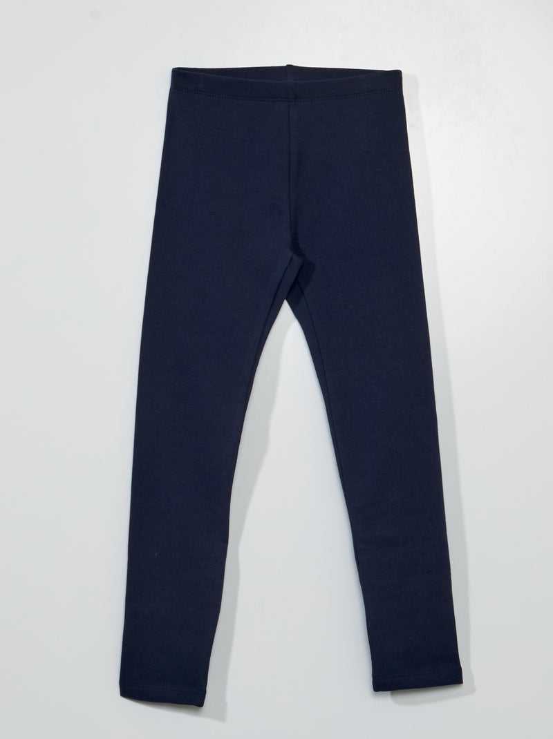 Warme legging met elastische tailleband BLAUW - Kiabi