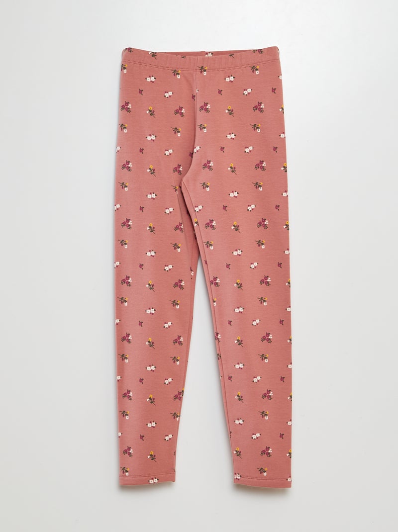 Warme legging met print ROSE - Kiabi