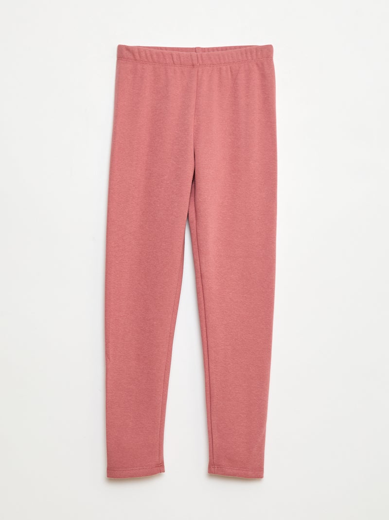 Warme legging met velours aan de binnenkant Rose - Kiabi