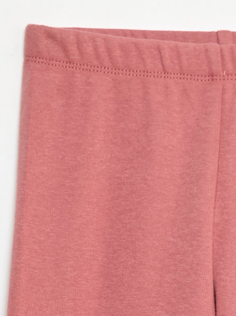 Warme legging met velours aan de binnenkant Rose - Kiabi
