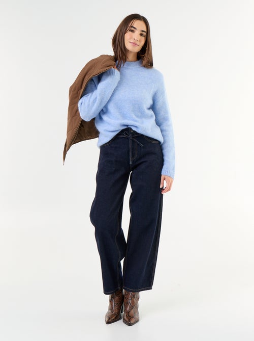 Warme mohair trui met ronde hals - Kiabi