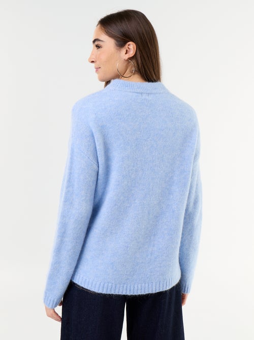 Warme mohair trui met ronde hals - Kiabi