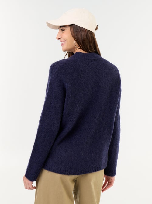 Warme mohair trui met ronde hals - Kiabi