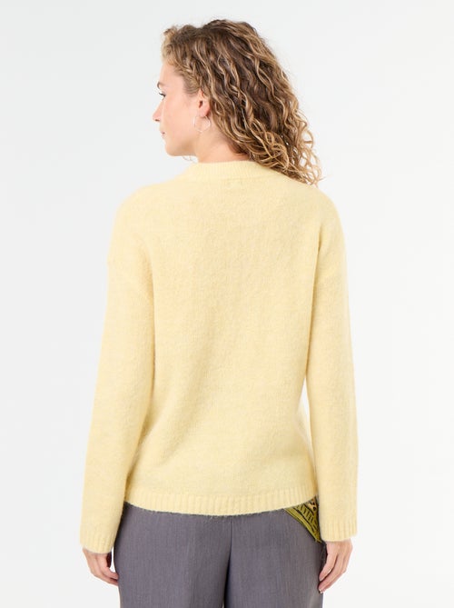 Warme mohair trui met ronde hals - Kiabi