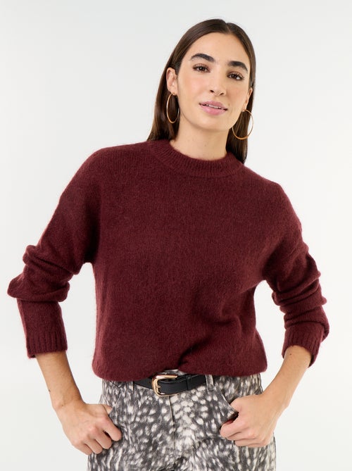 Warme mohair trui met ronde hals - Kiabi