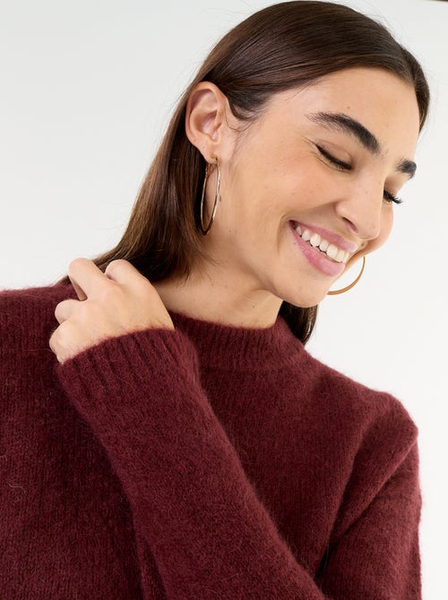 Warme mohair trui met ronde hals - Kiabi