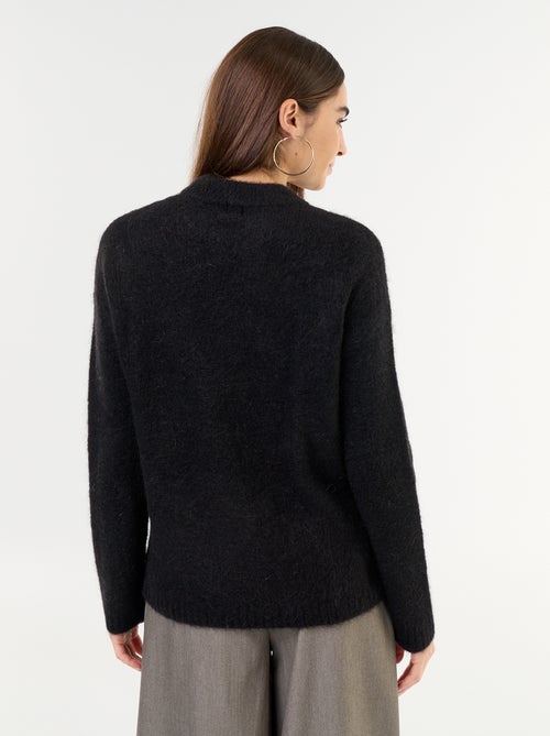 Warme mohair trui met ronde hals - Kiabi