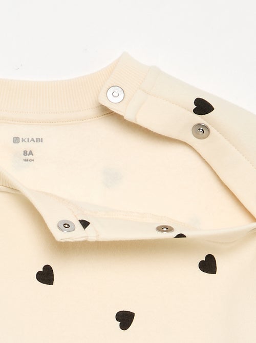 Warme molton sweater - gemakkelijk aan te trekken collectie - Kiabi