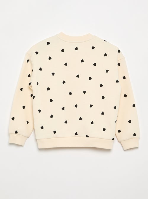 Warme molton sweater - gemakkelijk aan te trekken collectie - Kiabi