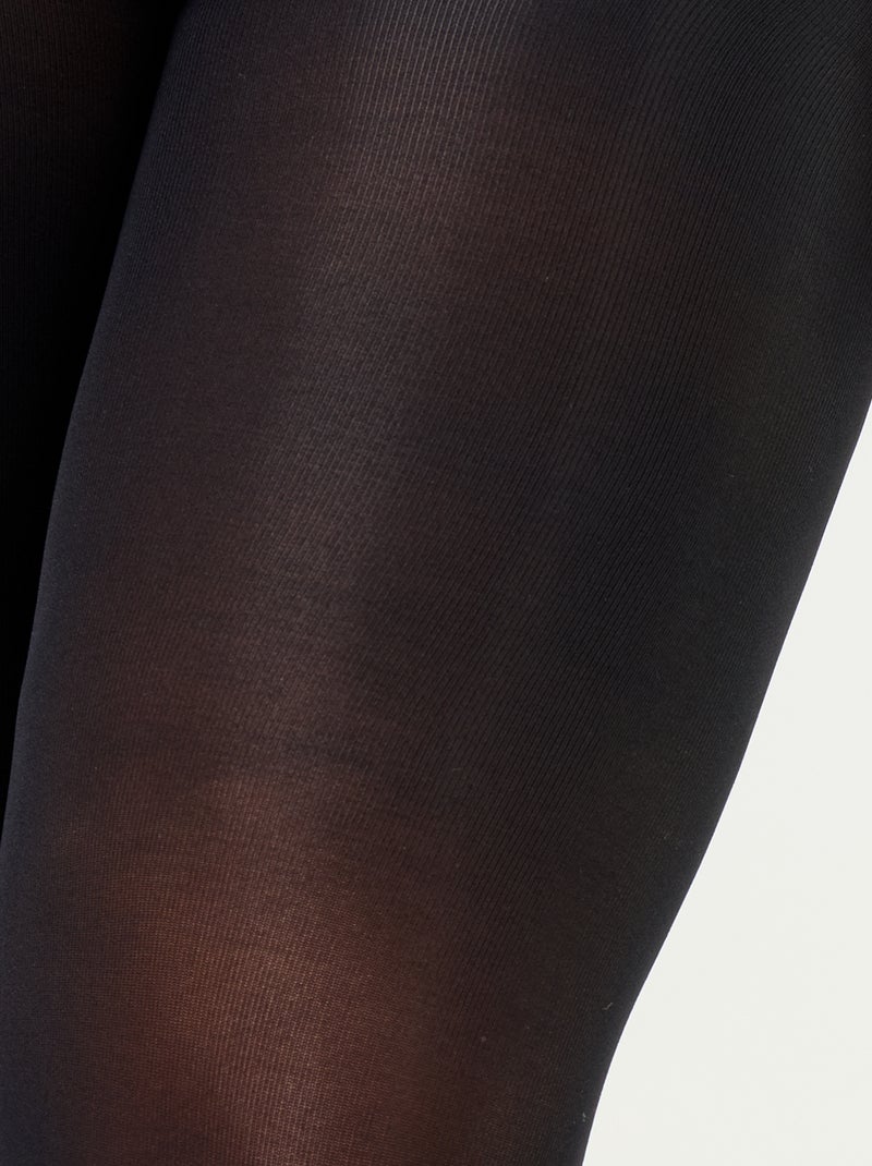 Warme panty 120D Zwart - Kiabi