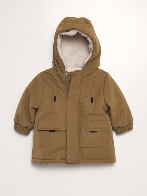 Warme parka met capuchon - Kiabi