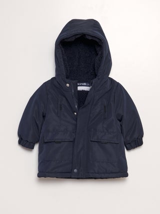 Warme parka met capuchon