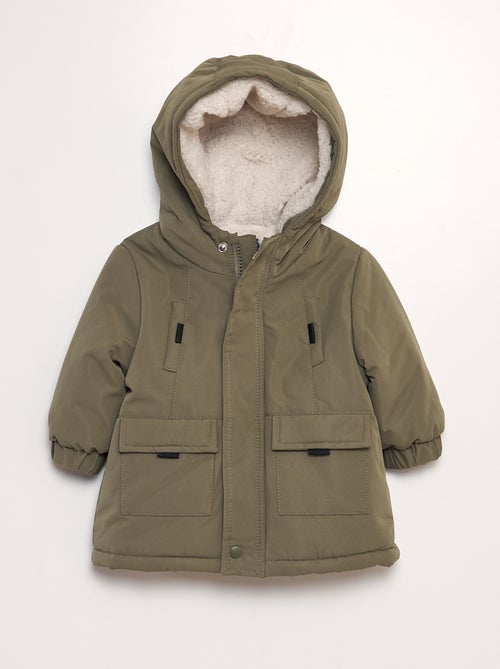 Warme parka met capuchon - Kiabi