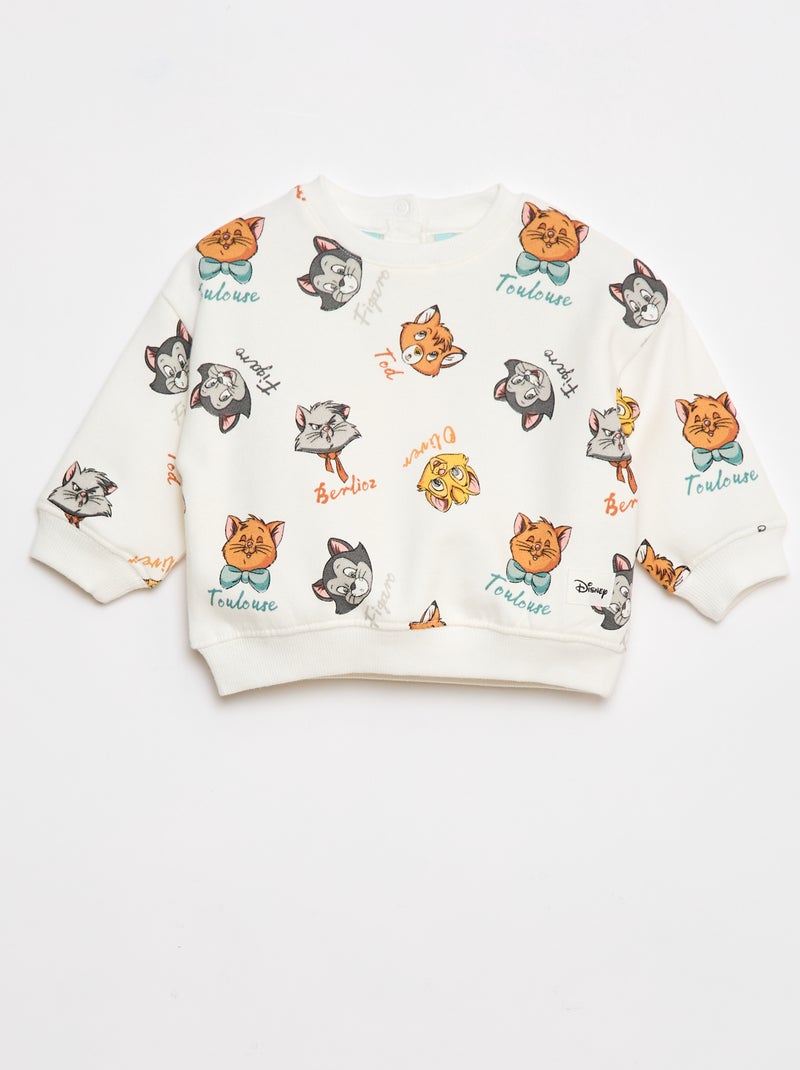 Warme sweater met 'Disney'-print Biege - Kiabi