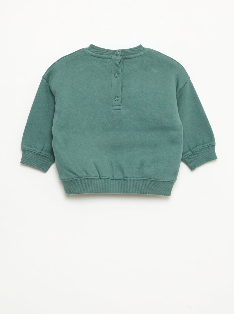 Warme sweater met 'Disney'-print Groen - Kiabi