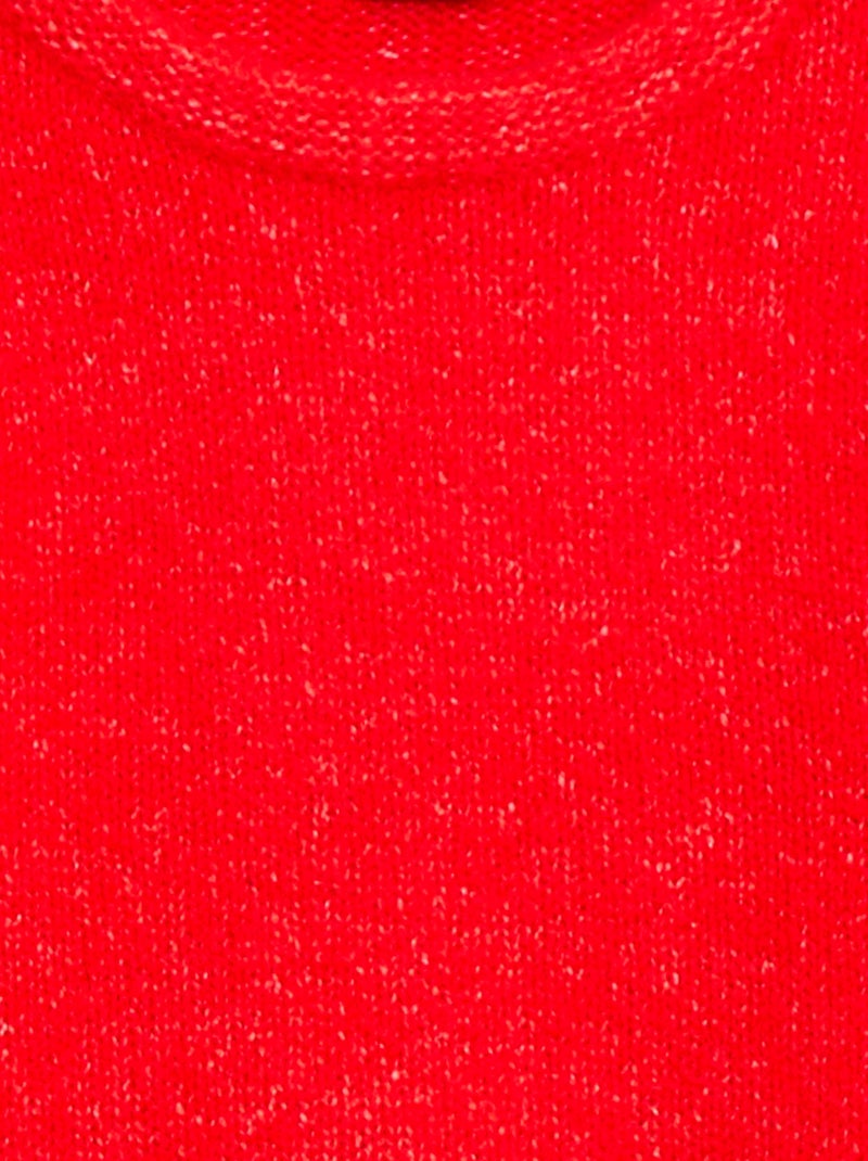 Warme trui met ballonmouwen Rood - Kiabi