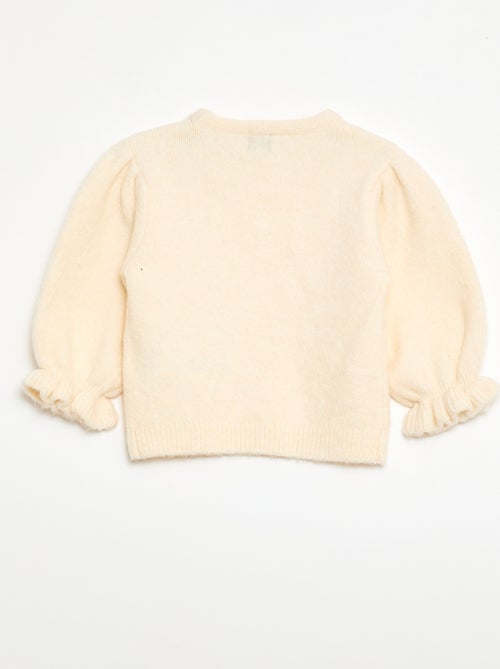 Warme trui met ballonmouwen - Kiabi