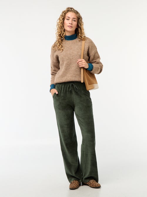 Warme trui van gespikkeld tricot - Kiabi