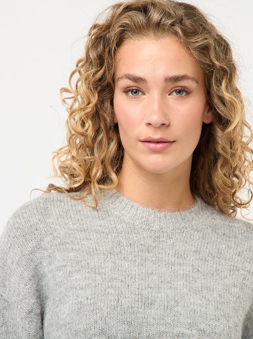 Warme trui van gespikkeld tricot - Kiabi