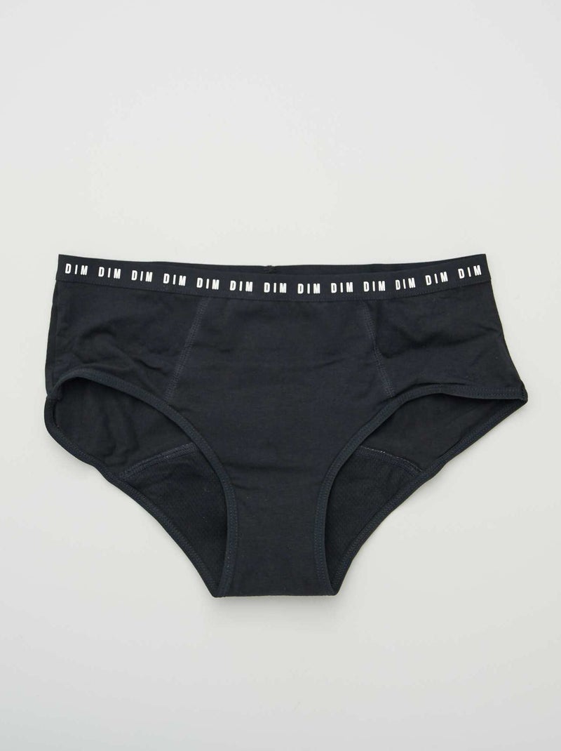 Wasbare menstruatieslip 'DIM' zwart - Kiabi