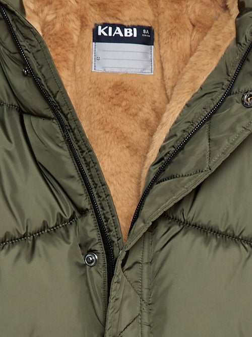 Waterafstotend donsjack met doorgestikte kap - Kiabi