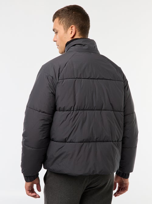 Waterafstotend, effen donsjack met aantrekkoordje in de zoom - Kiabi