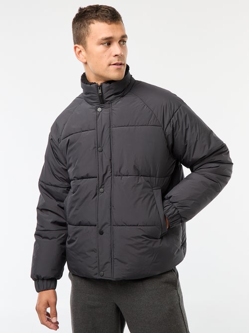 Waterafstotend, effen donsjack met aantrekkoordje in de zoom - Kiabi