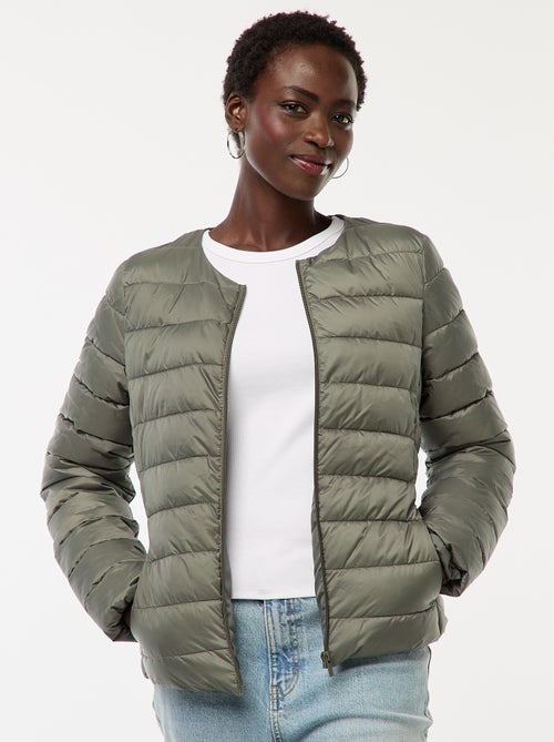 Waterafstotend en lichtjes gewatteerd donsjack - Kiabi