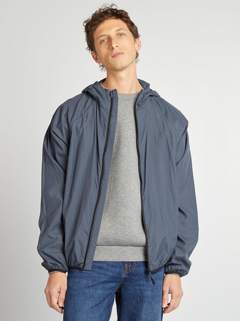 Waterafstotend windjack BLAUW - Kiabi