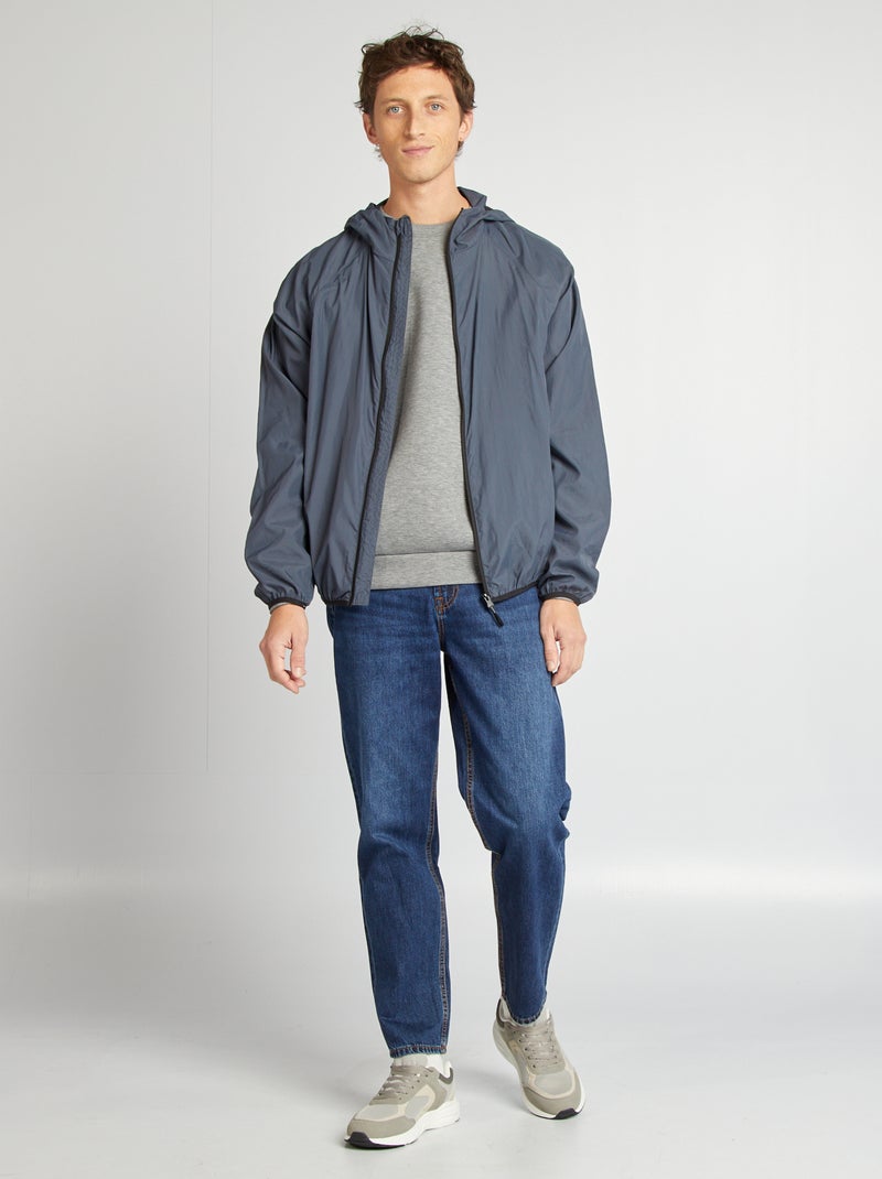 Waterafstotend windjack BLAUW - Kiabi