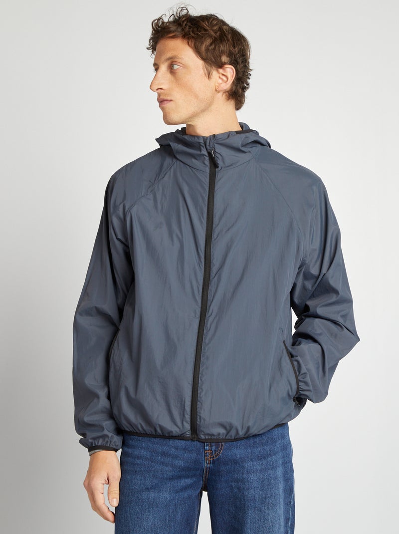 Waterafstotend windjack BLAUW - Kiabi