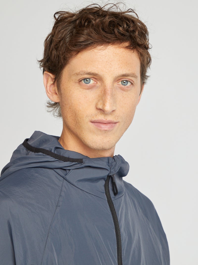 Waterafstotend windjack BLAUW - Kiabi