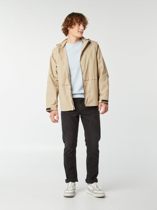 Waterafstotend windjack met afneembare mouwen - Kiabi