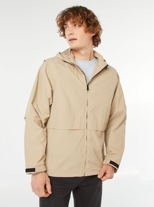 Waterafstotend windjack met afneembare mouwen - Kiabi