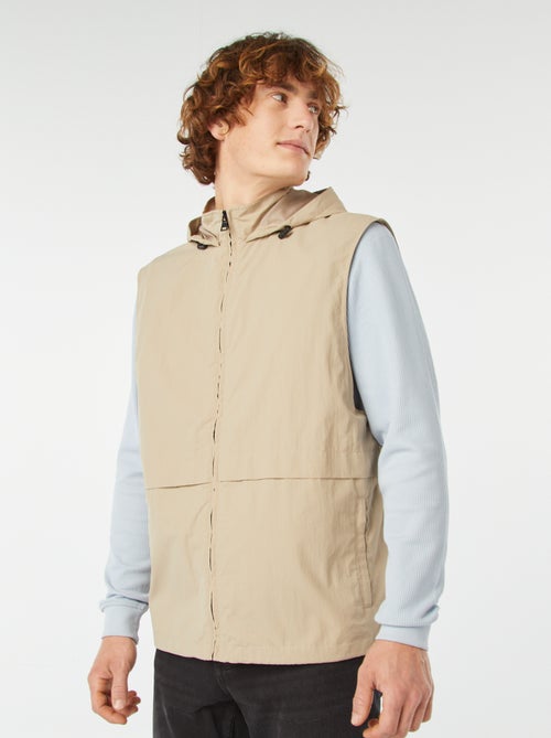 Waterafstotend windjack met afneembare mouwen - Kiabi