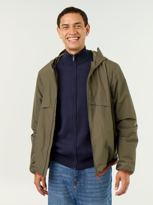 Waterafstotend windjack met capuchon - Kiabi