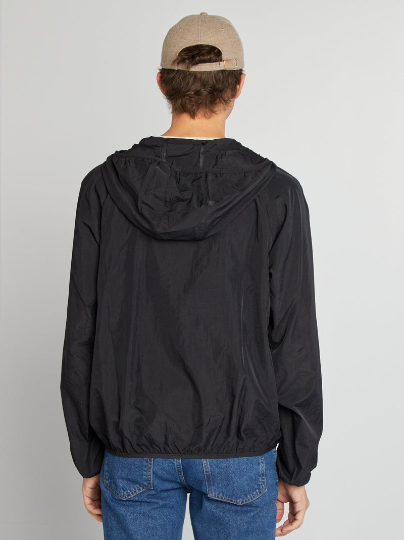 Waterafstotend windjack zwart - Kiabi