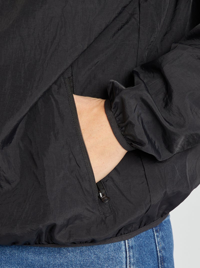 Waterafstotend windjack zwart - Kiabi