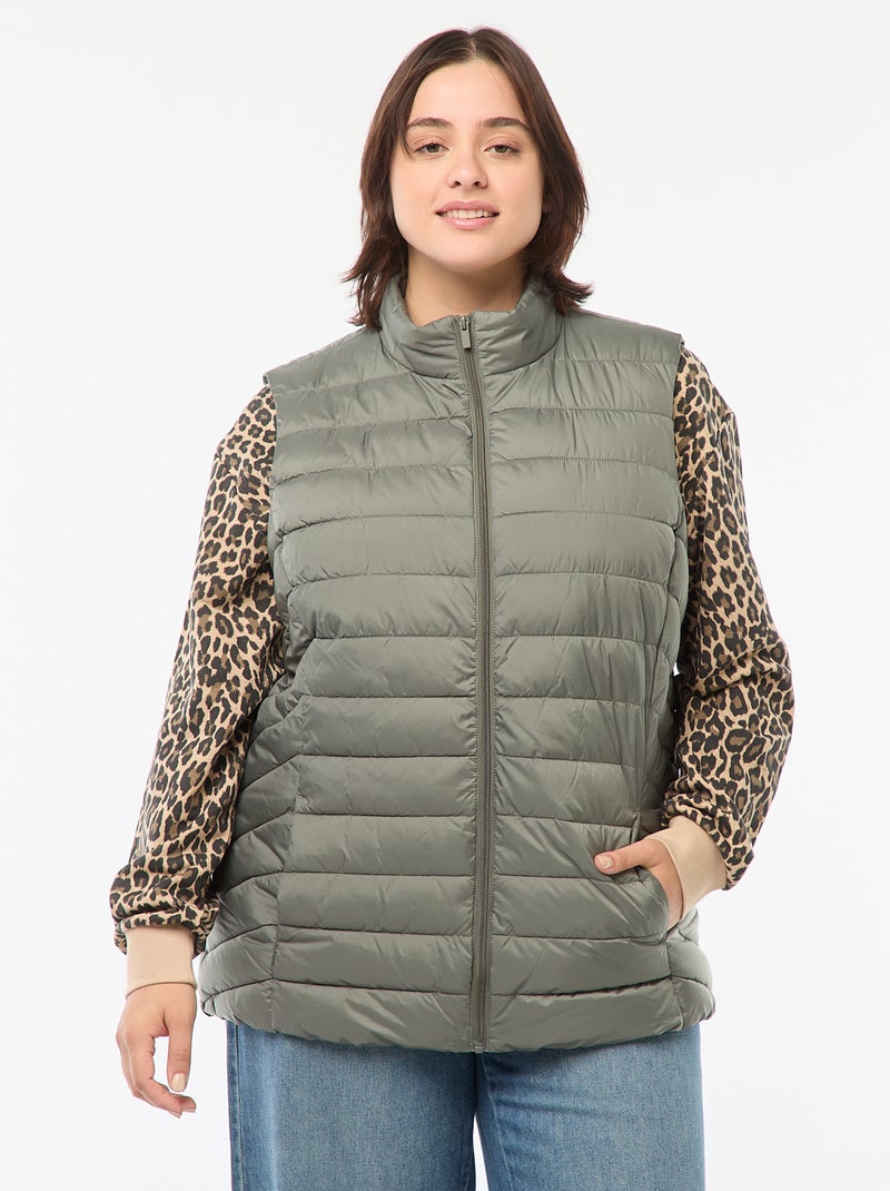Waterafstotende bodywarmer Groen - Kiabi