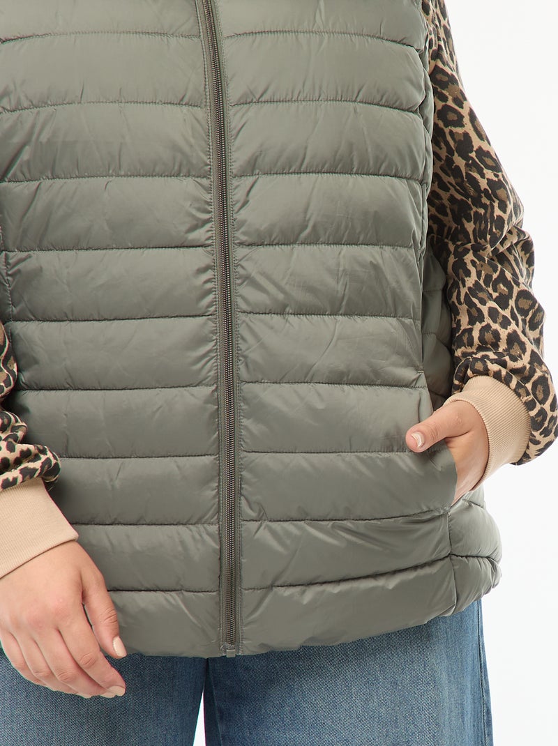 Waterafstotende bodywarmer Groen - Kiabi
