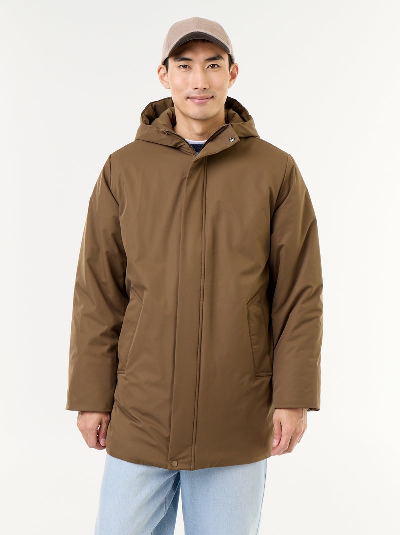 Waterafstotende capuchonparka Groen - Kiabi
