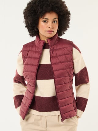 Waterafstotende doorgestikte bodywarmer