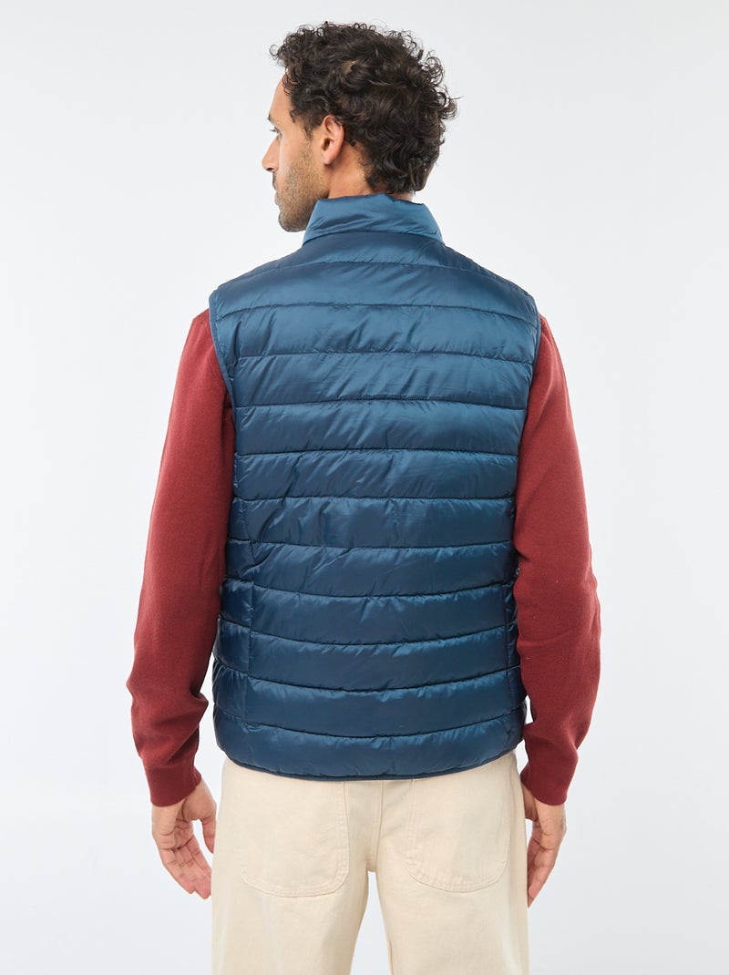 Waterafstotende effen bodywarmer Blauw - Kiabi